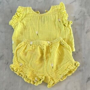 Pink Chicken matching set - baby girl 12/18 Month